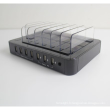 Chargeur rapide d&#39;USB chargeant chaud de Multi 7 ports pour le téléphone portable et la tablette